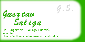 gusztav saliga business card
